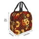 thumbnail image 3 of Easygdp Red Plaid Sunflower Bolsa Térmica Premium - Tela Oxford Impermeable, Gran Capacidad, Bolsillo Frontal, Unisex para Trabajo, Escuela, Actividades al Aire Libre y Picnics, 3 of 8