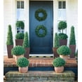 thumbnail image 2 of Plow & Hearth Faux Boxwood Topiary Cone, 36", 2 of 3