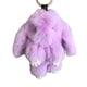 thumbnail image 1 of Qarigey LLavero de Animal de peluche Adorable para mujer, bolso de mano, mochila, decoración colgante, llavero de estilo de dibujos animados, adorno Ropa, zapatos y accesorios Miscelánea Púrpura Qarigey AP001180-01, 1 of 6