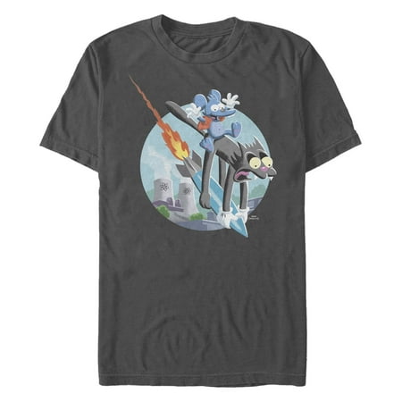 Men's The Simpsons The Itchy & Scratchy Scene Graphic T-Shirt