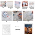 thumbnail image 3 of Paint By Numbers Kit for Adults Beginner - DIY Corgi Starry Night Garden Canvas Painting Kits for Adults, Frameless Paint By Number for Adults for Home Wall Decor 16x20 Inch, 3 of 7