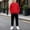 Red # Boys Outfits, variant on Vetsdori Boys 2 Pieces Outfits Pockets Elastic Waist Solid Color, Athletic Winter Hooded Long Sleeve Hoodies and Joggers Clothing for Kids Casual, Black, Size: 2-3 Years