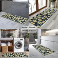 thumbnail image 2 of Darkblue Daisy Flower Yellow Centers Pattern Kitchen Rug Mat,Kitchen Runner Rugs Non Skid Washable,Decorative Kitchen Floor Mats for Kitchen,Sink,Laundry,17"X47", 2 of 5