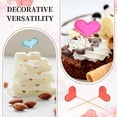 thumbnail image 7 of Uxcell Heart Cupcake Toppers Love Heart Cake Toppers Mini Cupcake Picks, Fit for Wedding Engagement Birthday Party Red, 7 of 7