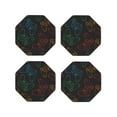 thumbnail image 2 of Disketp Gamepad Joystick Game Funny Coasters,4 Pcs Leather Coasters With Holder, Perfect Housewarming Hostess Gifts,Protect Furniture From Water Marks Scratch, 2 of 9
