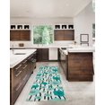 thumbnail image 4 of Laurel 2' x 8' Washable Runner, Ivory and Blue, 4 of 6