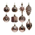 thumbnail image 2 of Sharprepublic 10 Pieces Christmas Tree Ball Ornaments for Celebration Decor Indoor Outdoor rose gold, 2 of 8