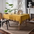 thumbnail image 4 of Jinsinto Tablecloths Table Cloth Cotton Tablecloth Ruffle Rectangular Tablecloths Table Cover Mantel, 4 of 4