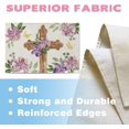 thumbnail image 3 of Christian Easter Cross Placemats Set of 4, Religious Purple Lily Flower Floral Dining Place Mats Table Decor, Spring Butterfly Home Kitchen Decoration 12 x 18 Inch, 3 of 6