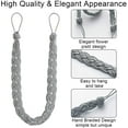 thumbnail image 4 of Gray - Hand Woven Single Rope Curtain Tiebacks - Type: Curtain ties and accessories (2 pieces), 4 of 5