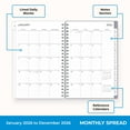 thumbnail image 4 of Blue Sky 2026 Weekly and Monthly Planner Calendar, January 2026 - December 2026, 5" x 8", Flexible Cover, Laminated Tabs, Durable Twin Wire Binding, Rue Du Flore, 4 of 9