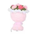thumbnail image 2 of Ramo de flores de punto, flores artificiales para cumpleaños, bodas, día del maestro. Rosa, 2 of 9