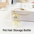 thumbnail image 3 of Cat Hair Keychain, Cat Fur Keepsake Capsule Pendant, Pets Hair Storage Keychain, Pet Fur Keepsake, 3 of 8