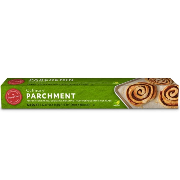 PaperChef Culinary Pergamino Papel antiadherente multiusos 123 pies cuadrados
