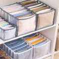 thumbnail image 3 of Matsuzay Cloth Drawer Organizer Pants Storage Divider Washable Foldable Grids 7 Almacenamiento y organización del hogar Grande, 3 of 6