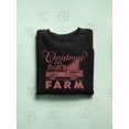 thumbnail image 3 of Vintage Farm Holiday Christmas Women's Sweatshirt, 3 of 4