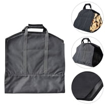 FRCOLOR  Oxford Cloth Log Carrier Plain Firewood Storage Bag Hand Strap