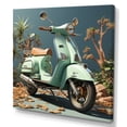 thumbnail image 2 of Designart "Retro Colorful Scooter I" Scooter Canvas Art Print, 2 of 7