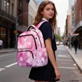 thumbnail image 6 of HELLHERO Cherry Blossom Gradient Zaino per ragazze with multi-tasche, Ergonomic Breathable 17 Inch Kids Backpack for Girls for School Back to School, 6 of 6