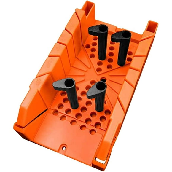 14 Inch Mitre Box, Plastic Mitre Box Pruning Saw, Multi-Angle Clamping Mitre Box, 22.5°45°90 °
