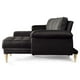 thumbnail image 5 of Sala Modular Doble Chaise Makora Salazar con Memory Foam Color Negro Lino Respaldo Reclinable de 3 Posiciones, 5 of 7