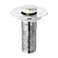 thumbnail image 1 of Colador de desagüe de fregadero, tapón de desagüe universal para lavabo de baño de 28 a 35 mm, filtro de lavabo tipo empuje para baño interior., 1 of 9