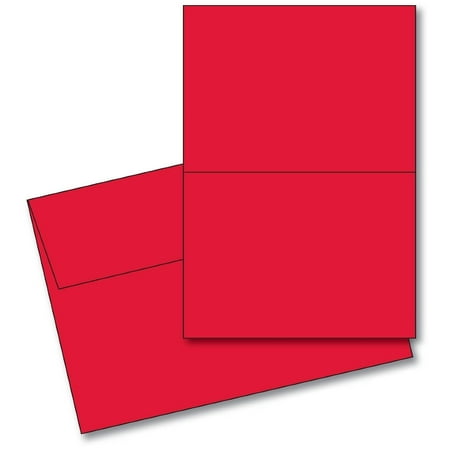 red blank 4 x 5 5 greeting cards with red a2 envelopes 25 cards