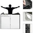 thumbnail image 2 of Proreck DJ Foldable Facade Booth With Table Panel 24x48 Inch, Black Metal Frame Replaceable White And Black Scrims, 2 of 9