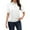 White, variant on Trendy Summer Collared Tops for Women - Short Sleeve Vacation, Office Casual Blouses 2025 (Wrinkle-Resistant, Lightweight) White XXL