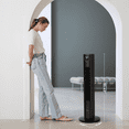 thumbnail image 6 of KISSAIR 35" Tower Fan with Remote, 3 Speeds, 4 Modes, LED Display, 12H Timer, 85° Oscillating, Bladeless Quiet Fan for Bedroom, Home & Office, Black, 6 of 8
