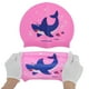 thumbnail image 5 of Gorro de natación de silicona impermeable de dibujos animados de tiburón único 1 Pc Rosa Azul, 5 of 6