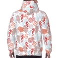 thumbnail image 7 of Sikiie Tropical Corals Seahorse Men's Hoodie, Essentials Hoodie, Sweatshirt, Pullover Hooded Sweatshirt for Men-X-Large, 7 of 7