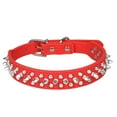 thumbnail image 1 of Collier de Chien à Ongles Large Réglable, rivet Champignon PU en Cuir pour Chien de Chat, Collier pour Animaux de Compagnie durable, 1 of 6