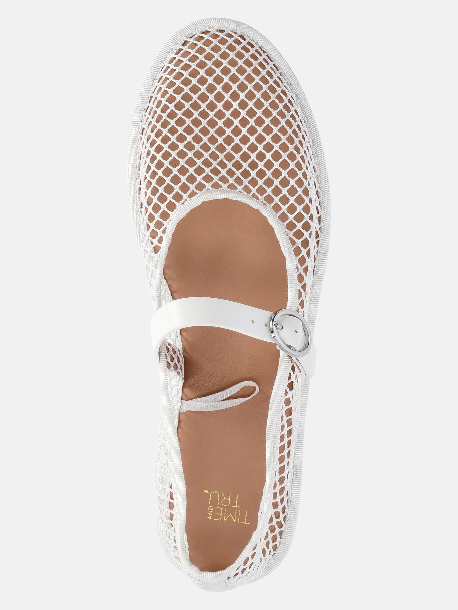 Time and Tru Women's Mesh Mary Jane Flats