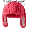 thumbnail image 5 of Misright Oversized Knit Hat with Ear Lovely Colorful Skiing Hat Cartoon Photo Props, 5 of 9