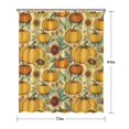 thumbnail image 5 of Fall Sunflower Pumpkin Shower Curtain 72"x84" ,Bathroom Decorative Shower Curtains Set with 12 Hooks,Modern Waterproof Washable Shower Curtain, 5 of 6