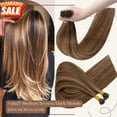 thumbnail image 3 of Benehair 100% Real Remy Human Hair Extensions I Tip Hair Stick Tip Pre Bonded Micro Ring Beans Women Seamless Highlight Blonde 100g, 3 of 13