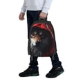 thumbnail image 5 of Fuzoiu Mysterious Hooded Wolf Print Large Capacity Backpack,Travel Backpack,Laptop Bag,College School Rucksack Bag,for School, Travel & Outdoor Activities, 5 of 6