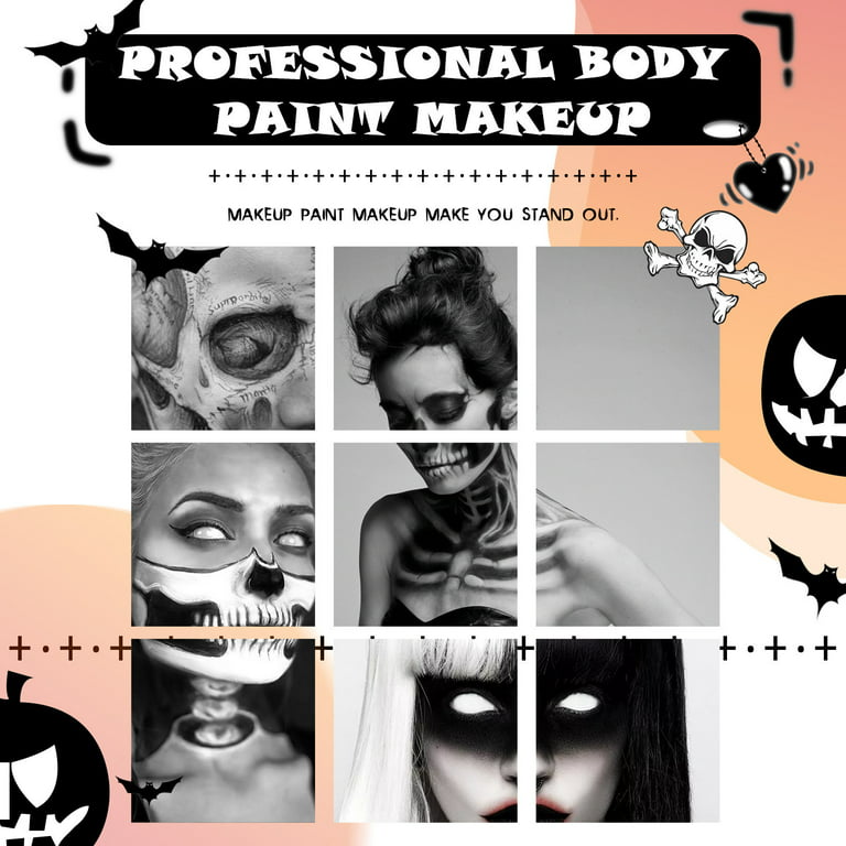 1/2PCS Halloween Party Face Painting Kit 12 Color Face Makeup Body