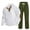 Army Green, variant on Men's Corduroy Tracksuit 2 Piece Outfits, Long Sleeve Button Up Henley Shirts and Drawstring Pants Jogging Suits