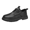 thumbnail image 2 of AUDeals Men's Vintage Leather Lace Up Oxfords Soft Rubber Sole Non Slip Platform Round Toe Business Dress Shoes, 2 of 6
