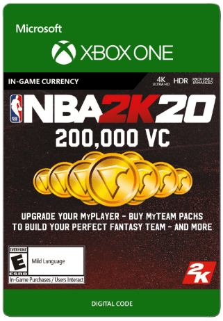 NBA 2K20 200,000 VC, 2K Games, Xbox