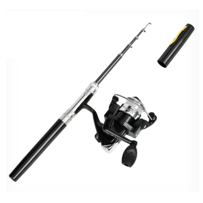sunsanly 1M Pen Fishing Rod with Spinning Reel Heavy Duty Mini Pocket Telescopic Fishing Pole Short River Lake Reservoir Ice Fishing Rod Fishing Accessories - Walmart.com sunsanly 1M Pen Fishing Rod with Spinning Reel Heavy Duty Mini Pocket Telescopic Fishing Pole Short River Lake Reservoir Ice Fishing Rod Fishing Accessories - Walmart.com