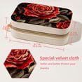 thumbnail image 5 of Rose Leopard Velvet Portable Bracelet Holder with Removable Compartment - Storage Box, Jewelry Box, and Jewelry Stand - Gift, 5 of 7