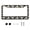Style 2-1 piece, variant on Boricua Puerto Rico Frog Aluminum License Plate Frame, Patriotic US Car Tag Holder with Mounting Hardware 2 Pack