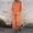 Orange, variant on PRINxy Women's Cotton Blend 2 Piece Outfit V Neck Long Sleeve Top and Elastic Waist Pocket Long Pants Spring Fall Daily Set Blue XXXXXL
