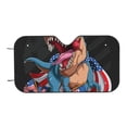 thumbnail image 7 of Balery Blue Dinosaur Windshield Sun Shade, Car Front Window Sunshade Cover ,Automotive Interior Portected Blocks Uv Rays For Car Pickup Truck Suv Accessories- Medium, 7 of 7
