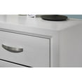 thumbnail image 5 of Roundhill Furniture Stout Contemporary 2-Drawer Metal Bar Pulls Wood Nightstand - White, 5 of 6