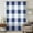 Blue, variant on Grey Plaid Sheer Curtains 45 Inches Long, Spring Summer Farmhouse Buffalo Checkered Light Filering Curtains, Breathable Simi Curtain Privacy Drapes for Kitchen Bathroom Small Window Treatment