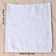 thumbnail image 2 of LYCAQL 60PCS Wholesale of White Square Towels, Washcloths Pure Cotton, Hotel Catering, Aviation Disposable Hand Towels, Hotel Food, Hotpot Restaurant Small Towels, 2 of 5